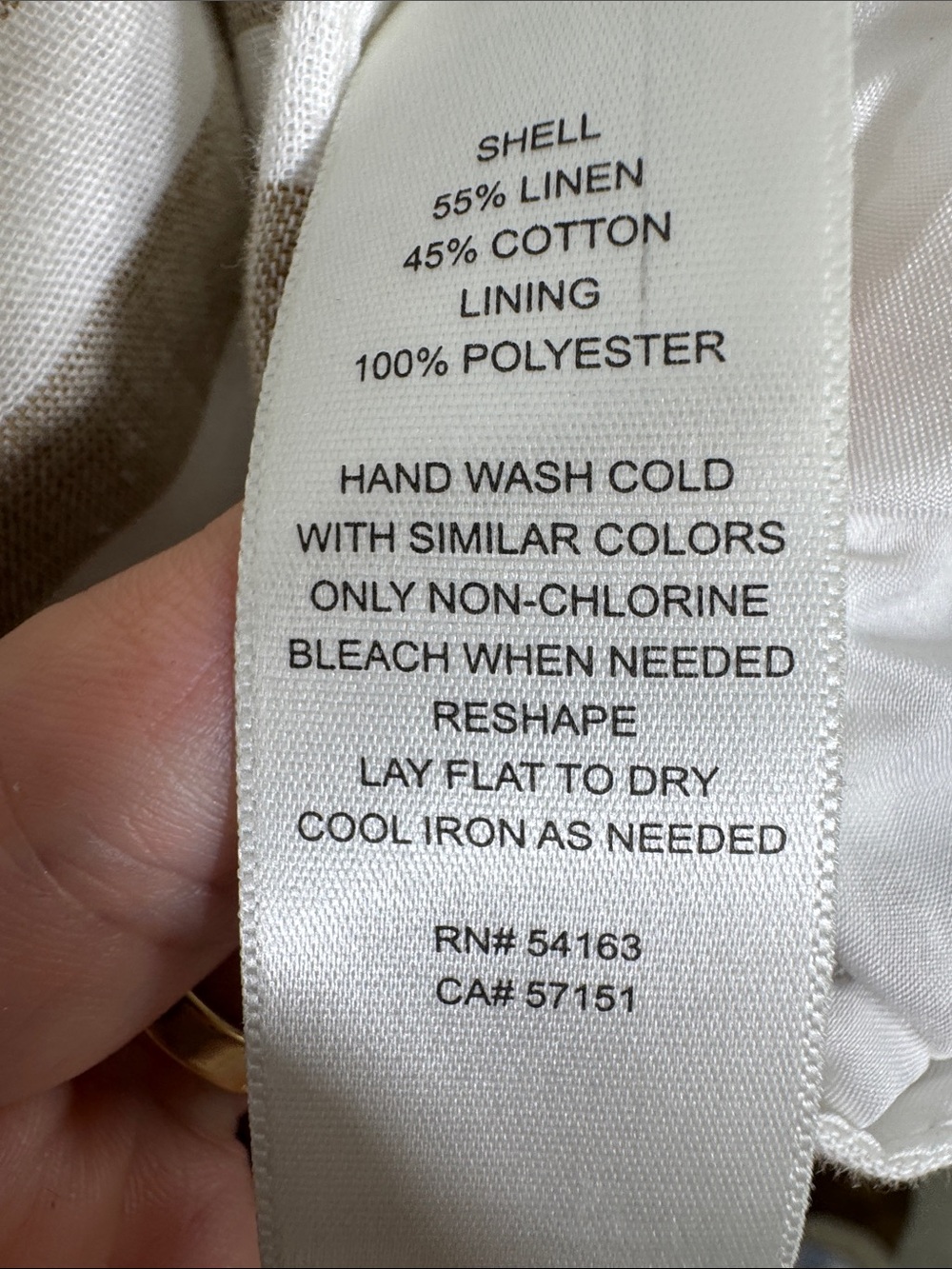 Eliza J Striped Linen Blend Sleeveless Shift Dress Trim Accent Size 10 - Picture 3 of 15